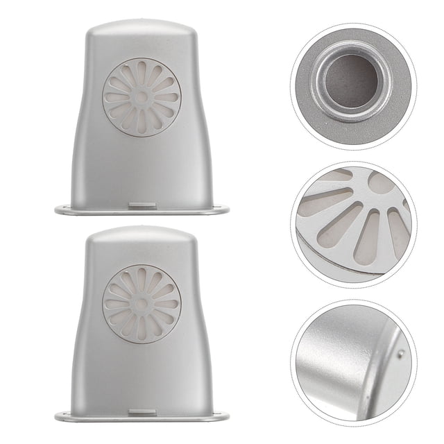 OUNONA Guitar Panel Humidifier Sound Hole Humidifier for Guitar Silver Plastic Durable Moisture Maintenance Tool 2pcs 1.5"x3.7"