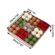thumbnail image 3 of Adornos navideños, bolas de lana, 36 piezas en caja, adornos colgantes para árbol de Navidad, decoración de ventanas, arreglos de escena, decoración navideña, juegos de bolas colgantes para fiestas, 3 of 9