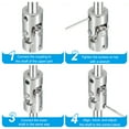 thumbnail image 5 of Uxcell Rotatable Universal Steering Shaft 3mm to 3.2mm Inner Dia U Joint Shaft Coupling U Joints Coupler Connector 4 Pcs, 5 of 7