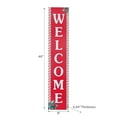 thumbnail image 2 of Christmas Mdf Vertical Candy Striped Sign Welcome, 2 of 3