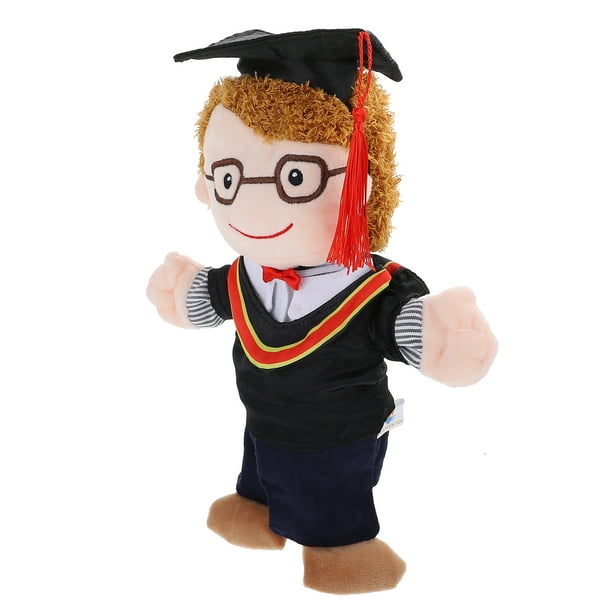 1 set muñeca decorativa graduación sombrero muñeca única ropa de graduación para vestir