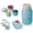 Aqua Blue, variant on Comfify Mason Jar Ceramic Measuring Cups & Spoons Set with Spoon Rest, 9-Piece, Yellow