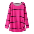 thumbnail image 2 of Ketyyh-chn99 Kids Girls Tunic Tops Crewneck Soft Solid Color Long Sleeve Comfortable Casual Pullover Sweatshirt Tee Blouses Autumn Clothes Hot Pink,XL, 2 of 4