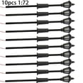 thumbnail image 4 of MYG 10 X 1:72 Model Railway Train Lamp Post 00 Gauge Plastic Street Lights LED, 4 of 7
