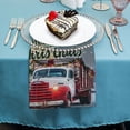 thumbnail image 4 of Werpe Christmas Tree Cloth Napkins Polyester Farmhouse Party Dining Table Decor Set Reusable Machine Washable Fabric Events 2 PCS, 4 of 7