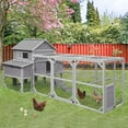 thumbnail image 4 of MEDEHOO Chicken Coop 135" Super Large Wooden Chicken House Poultry Cage with Large Nesting Boxes, 55ft², 4 of 8