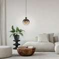 thumbnail image 5 of 99616A-Eglo Lighting-Oilella - 1 Light Pendant-8.58 Inch Tall and 7.56 Inch Wide-Black/Gold Finish-Black Gray Clear Glass Color, 5 of 7