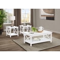 thumbnail image 2 of Coaster Skyview Ensemble de 3 Pcs en Bois Côtier avec Table Basse à Plateau Relevable, Blanc, 2 of 14