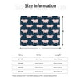 thumbnail image 5 of Uemuo Pig 1 Printed Throw Blanket for Couch, Fluffy Fuzzy Blankets for Bed, Sofa, Cozy Flannel Faux Fur Blanket-40"x30", 5 of 6