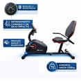 thumbnail image 3 of Bicicleta Estática Bluelander Reclinada, Resistencia Magnética 8 Niveles, Pantalla Monitor, Ajuste de Asiento, 3 of 5