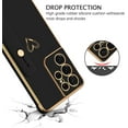 thumbnail image 2 of Samsung Galaxy S21 Ultra Case, Galaxy S21 Ultra Phone Case Love Heart Cute Case with Wristband Kickstand Holder Soft TPU Plating Bumper Protective Galaxy S21 Ultra Case for Girls Women, Black, 2 of 16
