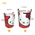 thumbnail image 2 of Hello Kitty Laundry Hamper, Dirty Clothes Hamper Storage Basket for Bathroom Bedrooms, Circular Hamper with Handles, Gifts for Boys Girls Men Women, 2 of 8