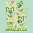 thumbnail image 2 of Girl's Pokemon Sprigatito Floral Type  Graphic T-Shirt, 2 of 4