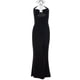 thumbnail image 5 of Vestido Largo Sunloudy Halter Mujer Slim-fit Sin Mangas Negro, 5 of 9
