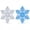 A, variant on LED Snowflake Wall Set, Blue & White Mix Remote Controlled Glowing Snowflake Decor, Battery Operated, Peel & Stick Wall Window Ceiling Christmas Lights Decorations, 1Pc 3.9"
