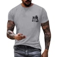 thumbnail image 1 of T-shirt à Imprimé Cocotier à la Mode pour Hommes, Manches Courtes, Col Rond, Décontracté, Tendance Fleur pour Hommes, Haut Basique Stylé, 1 of 4