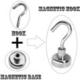 thumbnail image 2 of 12 Ganchos Magnéticos Fuerza 8kg, Imanes 16 Mm Magnéticos Para Puertas, Armarios, Techos, Herrajes, Herrajes Industriales, 2 of 5
