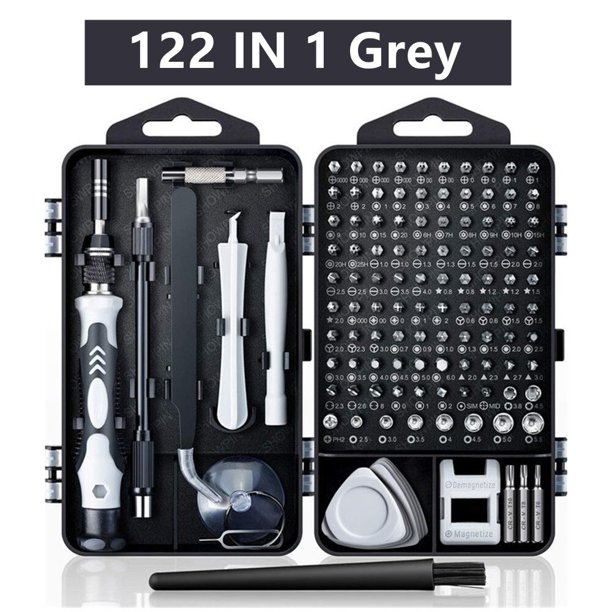 Juego de destornilladores de precisión, Kit de herramientas de reparación 140 en 1 con 118 Bits, juego de destornilladores magnéticos para ordenador, portátil, teléfono, Etc.