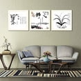 thumbnail image 3 of Idea4wall Vintage Canvas Wall Art Chinese Calligraphy Painting Prints for Home Wall Decor, 12"x12", 3 of 5