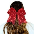 thumbnail image 3 of Red 1Pc Hair Scrunchies Gradient Sequins Bowknot Headdress Ropes Decorations Decoration Ties For Girls, 3 of 3