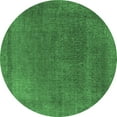thumbnail image 1 of Ahgly Company Indoor Round Oriental Emerald Green Industrial Area Rugs, 8' Round, 1 of 4