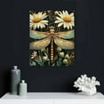thumbnail image 4 of ZFLMY Dragonfly Daisies Canvas Wall Art Modern Home Decor Prints 16x20in, 4 of 5
