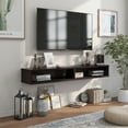 thumbnail image 2 of Furniture of America Evaine 2-Shelf TV Stand, 60", Cappuccino, 2 of 7