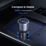 UGREEN 130W USB C Car Charger Adapter, Dual Port Fast Charging for Phones and Tablets