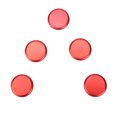 thumbnail image 3 of 5pcs Door Handle Exterior Push Button Cover Trim Fit for Jeep Wrangler 2007-2017Red, 3 of 5