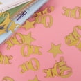 thumbnail image 3 of 100 Uds. Decoraciones románticas de escena de fiesta con propuesta de cumpleaños, letras de pentagrama uno (estrella dorada), 3 of 5