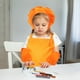 thumbnail image 4 of 1 juego de delantal para niños, gorro de chef, delantal de cocina para niños con correas ajustables para niños y niñas, cocinar, hornear y pintar, gorro de chef para niños, 4 of 6