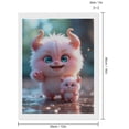 thumbnail image 2 of Diamond Art Kit for Adults, Cute Pink Furry Fantasy Creatures Diamond Painting for Adults Beginners, 5D DIY Diamond Art Painting Kits, Colorful Diamond Painting Craft for Home Decor 12x16, 2 of 7