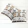 thumbnail image 6 of Ambesonne Animal Throw Pillow Cover 2 Pack, Boston Terrier Dogs, 20", Grey Cream White, 6 of 7