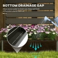 thumbnail image 5 of Outsunny Raised Garden Bed with Trellis for Climbing Plants & Vines, Black, 5 of 9