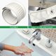 thumbnail image 5 of Kitchen Sink Splash Guard Behind Faucet 24 x 5.5 Inch. Faucet Handle Drip Catcher Tray, Longer Silicone Sink Faucet Mat, Dish Soap Sponge Holder for Bathroom, Farmhouse, Bar, Rv,Beige White, 5 of 5