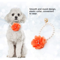 thumbnail image 5 of Pet Pearl Necklace Flower Elastic Collar Cat Accessories Teddy Small and Medium-Sized Dog Collar, 5 of 5