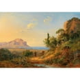thumbnail image 2 of Carl Morgenstern 24x18 Black Ornate Framed Double Matted Museum Art Print Titled: A View of the Bay of Palermo with Monte Pellegrino, Sicily, 2 of 5