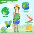 thumbnail image 3 of Juego de herramientas de jardinería Magic4U Kids con delantal y guantes, 22 piezas, 3 of 7