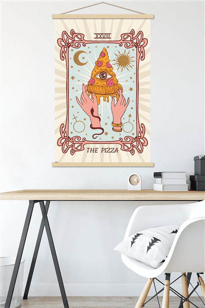 The Pizza Wall Poster with Magnetic Frame, 22.375" x 34"