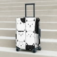 thumbnail image 5 of Uemuo Doodle Cute Cat Printed Washable Luggage Cover - Fashion Suitcase Protector Fits 18-32 Inch Luggage -Large, 5 of 9
