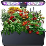 Tuekys Indoor Garden Hydroponic System Kit, 12 Pods Grower, hydroponics Growing System with 36W Full-Spectrum 100pcs LED Lights, Automatic Timer & Adjustable Height