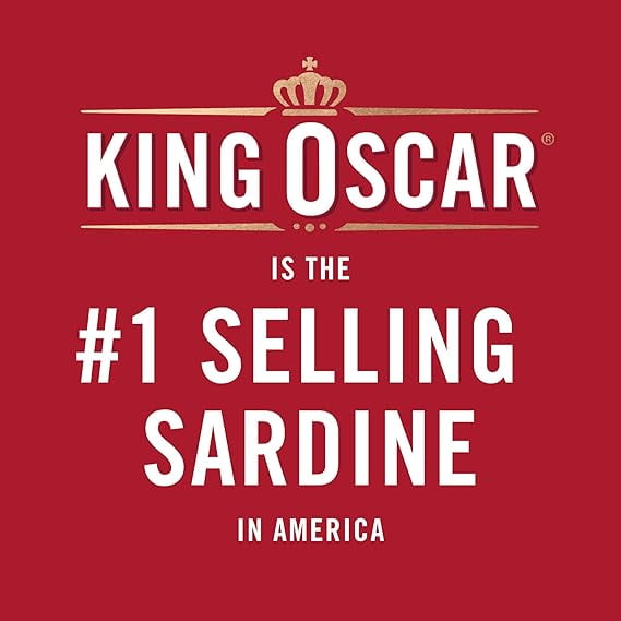 King Oscar Two-layer Sardines in Extra Virgin Olive Oil Cross-Pack, 3.75 Ounce (Pack of 6)
