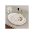thumbnail image 3 of Decorative Shell Inspired Bowl for Coffee Table Decor - Stylish Home Decor Accents for Kitchen Counter and Centerpiece Table Decoration - Functional Key Holder and Candy Bowl Display - 17", White, 3 of 12