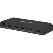 Manhattan 4K 4-Port HDMI Splitter, 4K@30Hz, AC Powered, Black