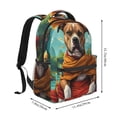 thumbnail image 2 of Disketp Meditating French Bulldog Backpack for Men and Women - Lightweight Backpack Classical with Multi-pockets Casual Daypack for College Workplace Travel, 2 of 5