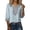 A4 Light blue, variant on Women's Summer Flora Embroidered Tops Bohemian Tops 3/4 Length Sleeve Womens Tops Retro Embroidered 3/4 Sleeve Boho Tops Elbow Sleeve Soft Floral Top Lightweight Pullover Shirt Summer Gauze Shirts