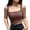 Coffee, variant on SHITINN Fitted Tops for Women with Bra Tops Packages for Women U Shaped Vest Female Widened Shoulder Strap Beauty Back Fitness Top Sling Yoga Clothes