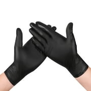 TiooDre 100pcs Black Examination Gloves Nitrile Powder Black Home Free Disposable Glove Multi-Purpose Gloves