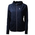 thumbnail image 2 of Women's Cutter & Buck Navy Villanova Wildcats Adapt Eco Knit Hybrid Recycled Full-Zip Hoodie, 2 of 3