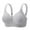 Gray, variant on Women's No Underwire Back Closure Bras, Comfortable Seamless Adjustable Strap Bralette, Full Cup Lingerie